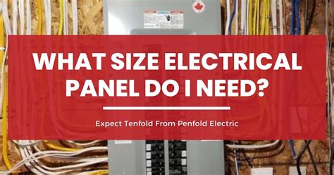 typical electric panel size